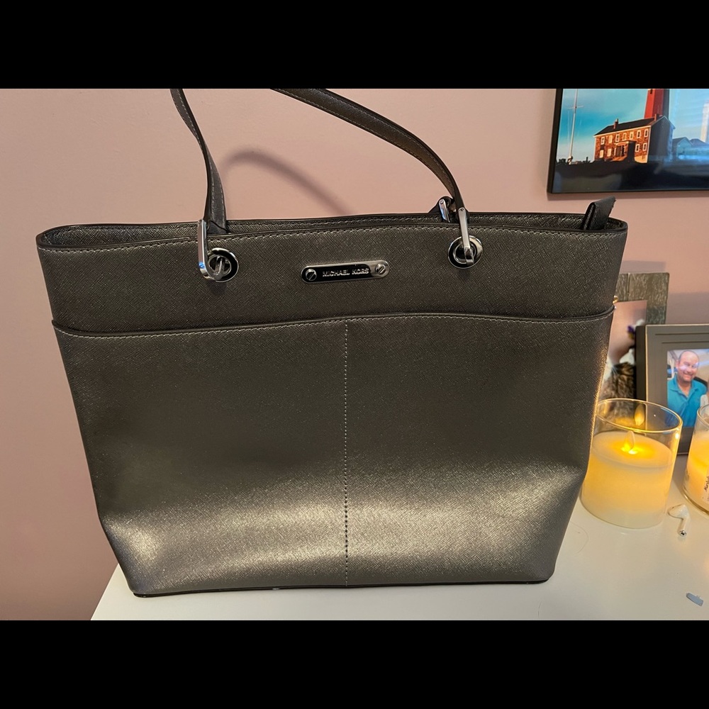 Silver Michael kors bag.